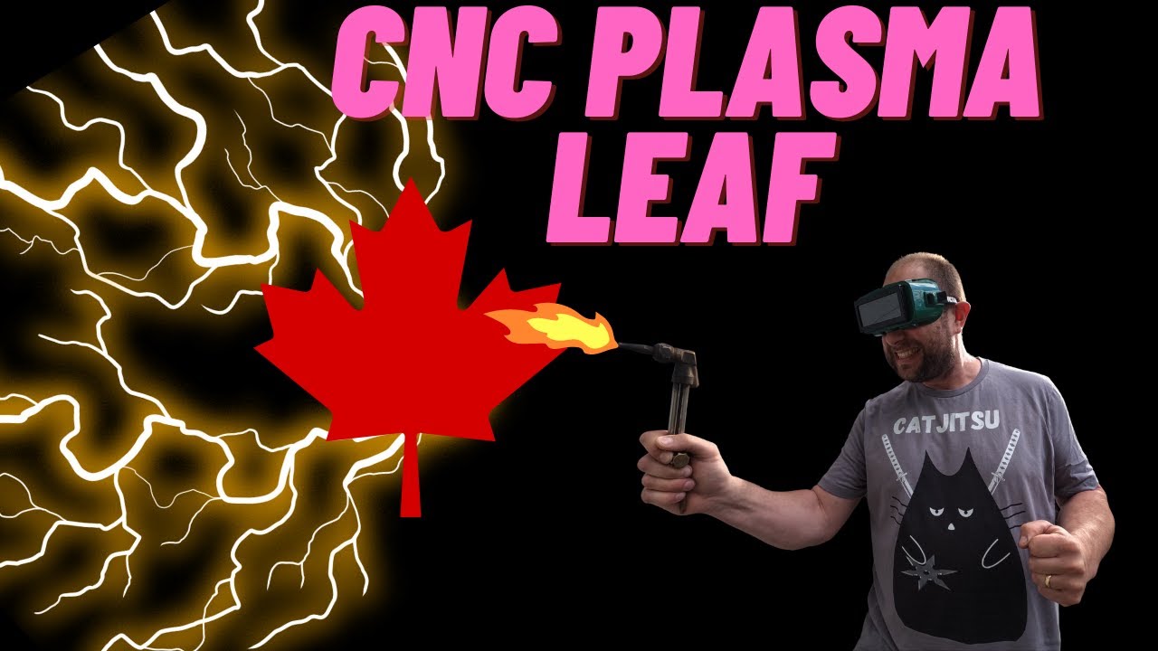 Cnc plasma maple leaf desk art