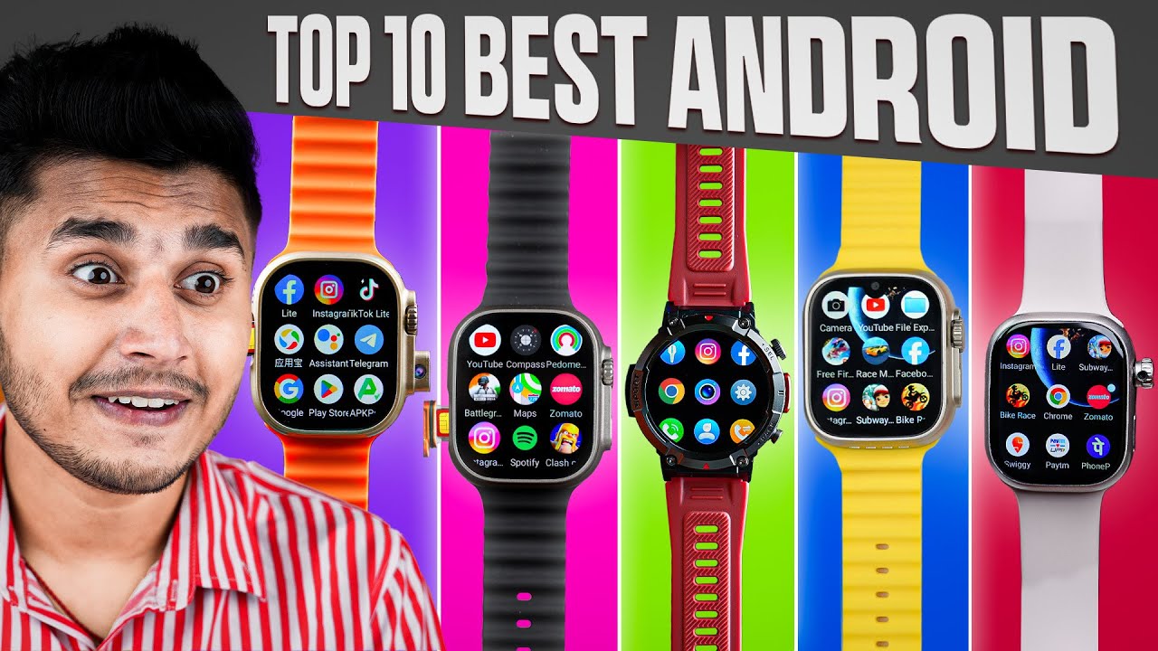 Top 10 Android Smartwatches in 2024⚡️|| With Dual Camera, Dual Simcard, Screen Recording, Video call