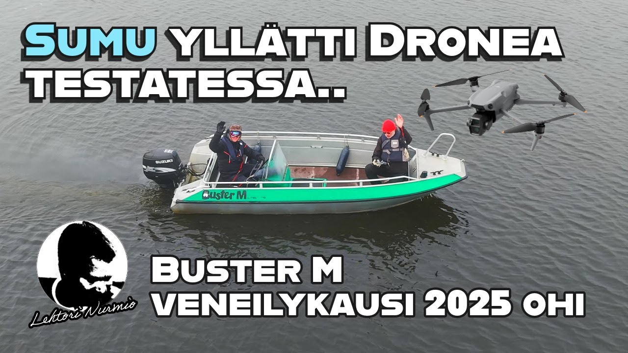 Sumu yllätti! - Buster M veneilykausi 2025 ohi