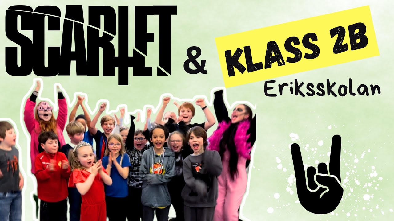 SCARLET träffar klass 2B på Eriksskolan för att lära sig MELLO