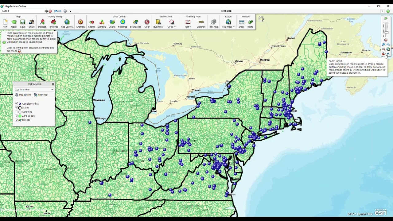 MapBusinessOnline Web Demo