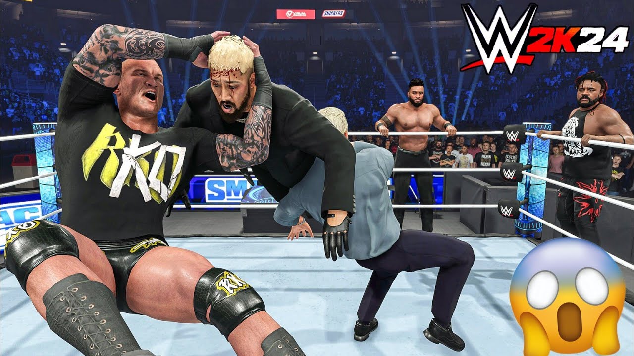 WWE 2K24 - Randy Orton, Cody Rhodes & Kevin Owens Destroys The New Bloodline | Gameplay