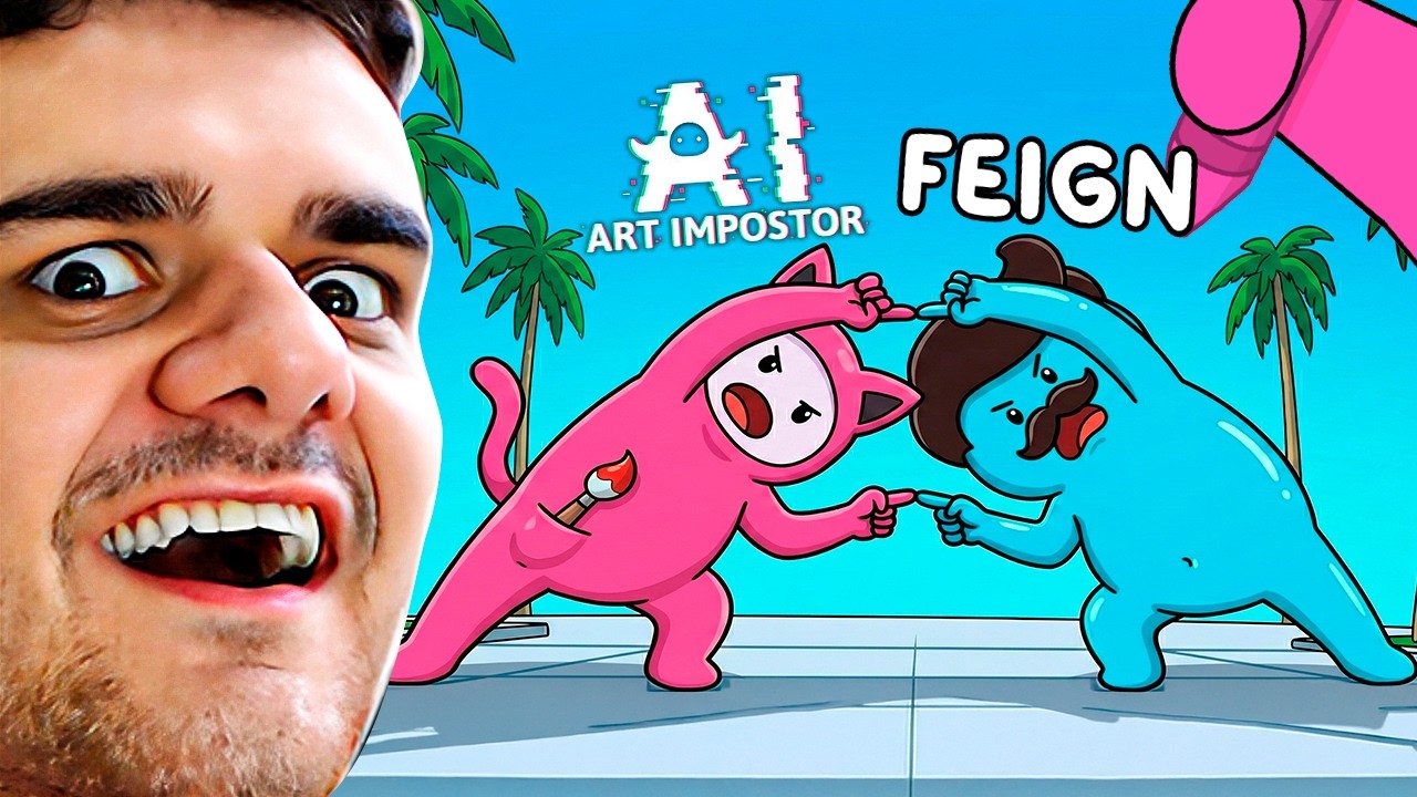 Quando FEIGN Encontra AI ART IMPOSTOR! (Novo Modo De Jogo, MUITO Bom)