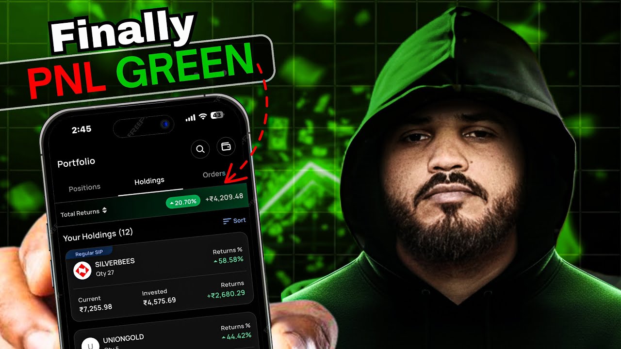 😍Finally My PNL IS Now Green | How I Invest In Stocks & ETF Etc.. 