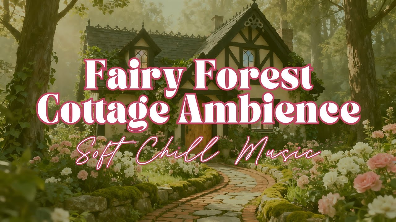 Fairy Forest Cottage Ambience 🧚‍♀️ Soft Music, Birds & Woodland Sounds for Deep Calm