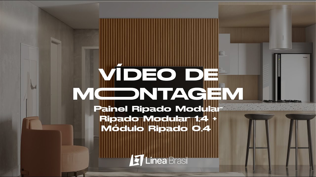 Painel Ripado Modular: Ripado Modular 1.4 + Módolo Ripado 0.4 - Vídeo de Montagem