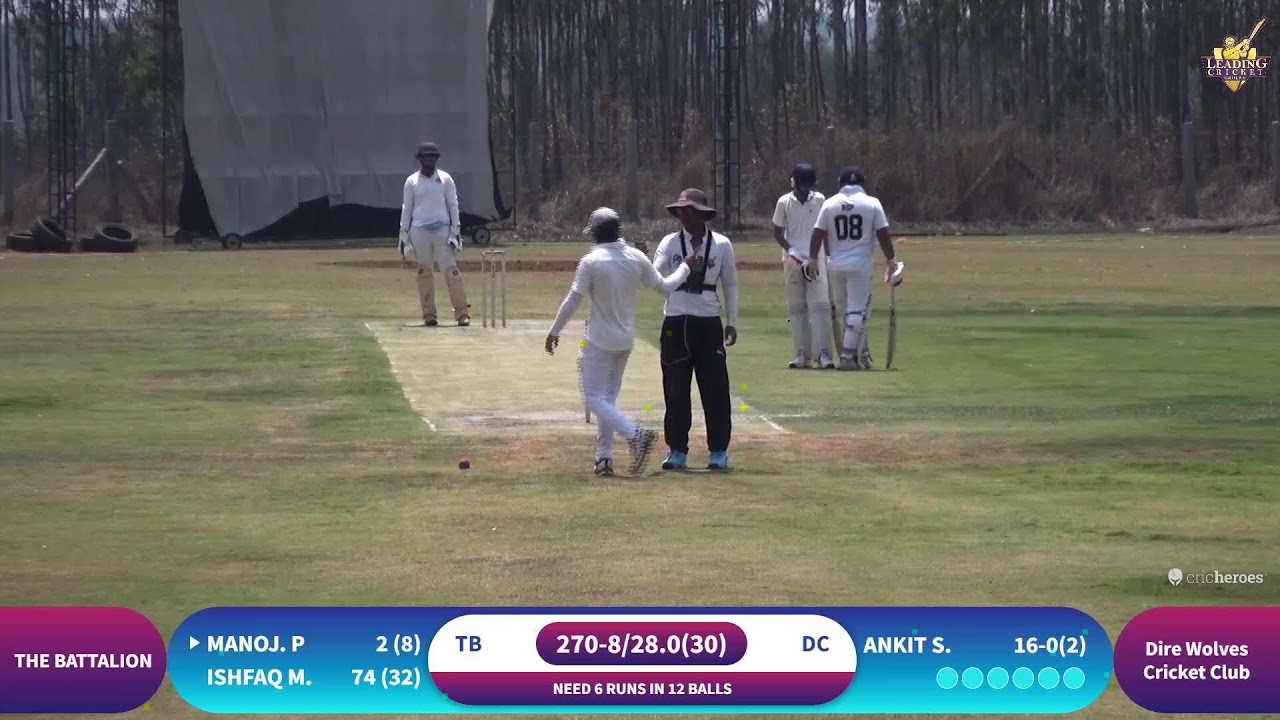 dire wolves cricket culb vs the battalion