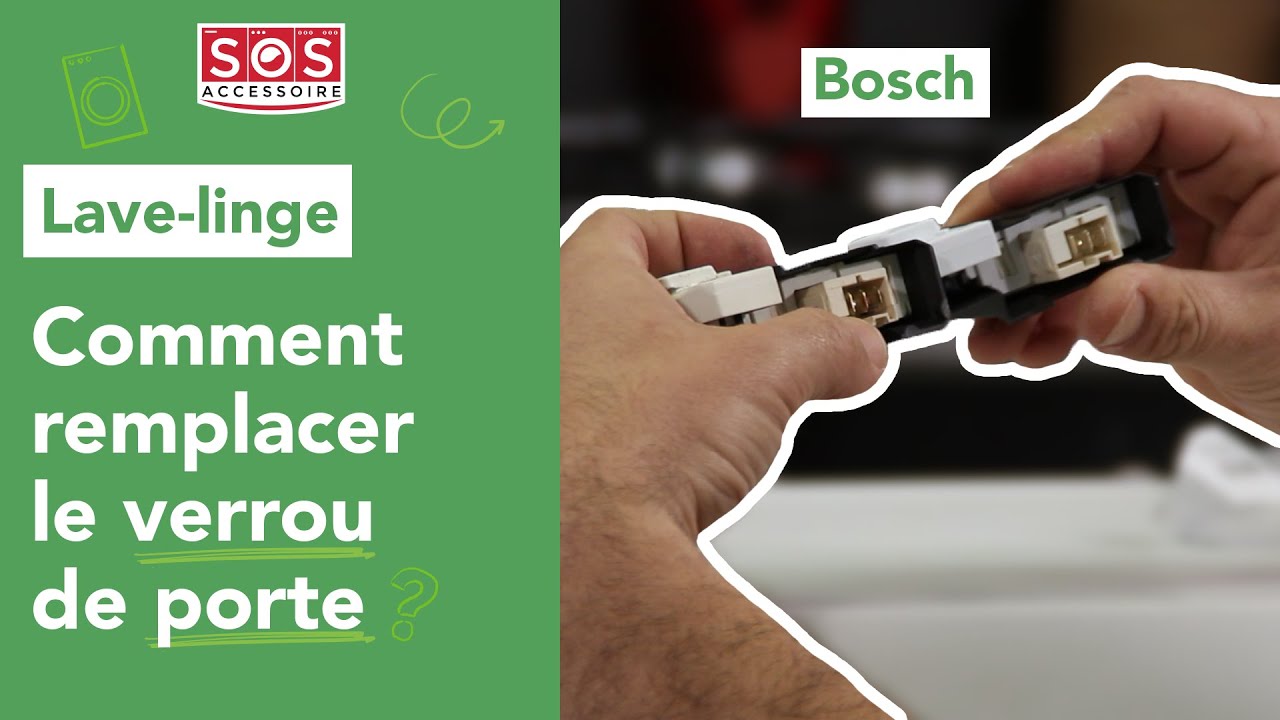 VIDEO EXPRESS : Comment changer un verrou de porte sur un lave-linge Bosch ?