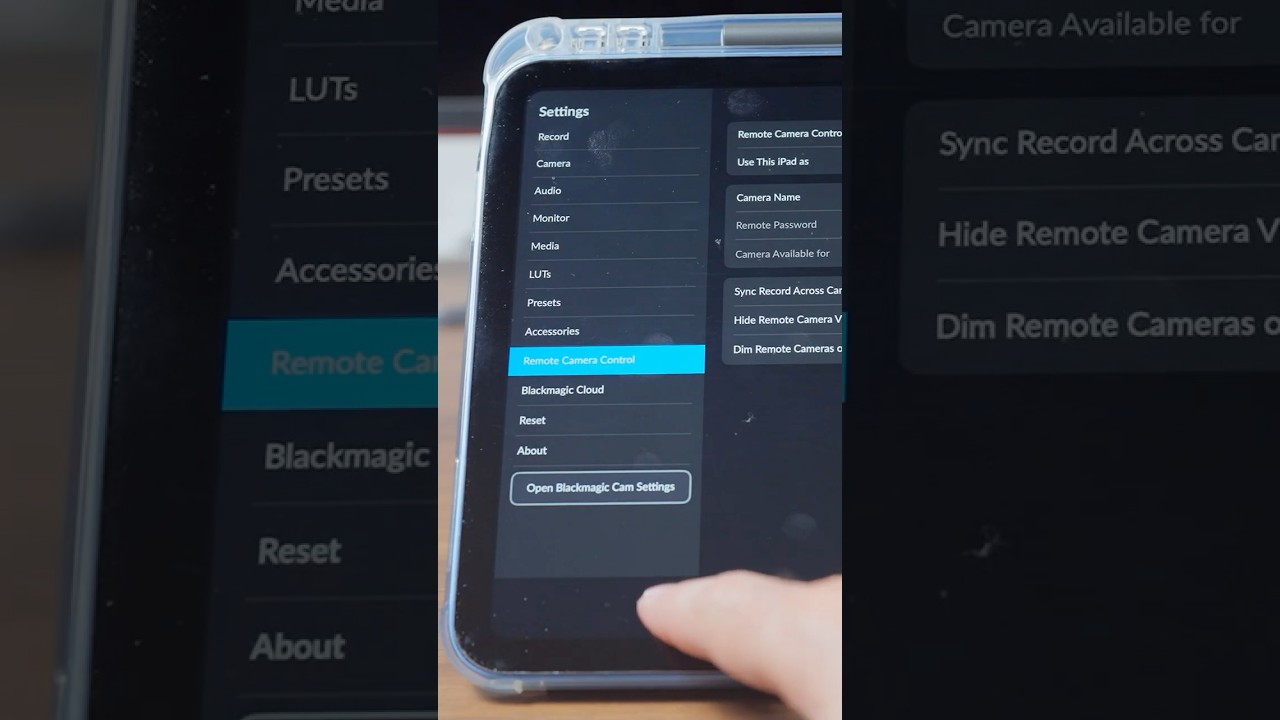 Remote Monitor & Control Blackmagic Full Frame 6k with BM Camera App | BMCC | BMPCC | iPad