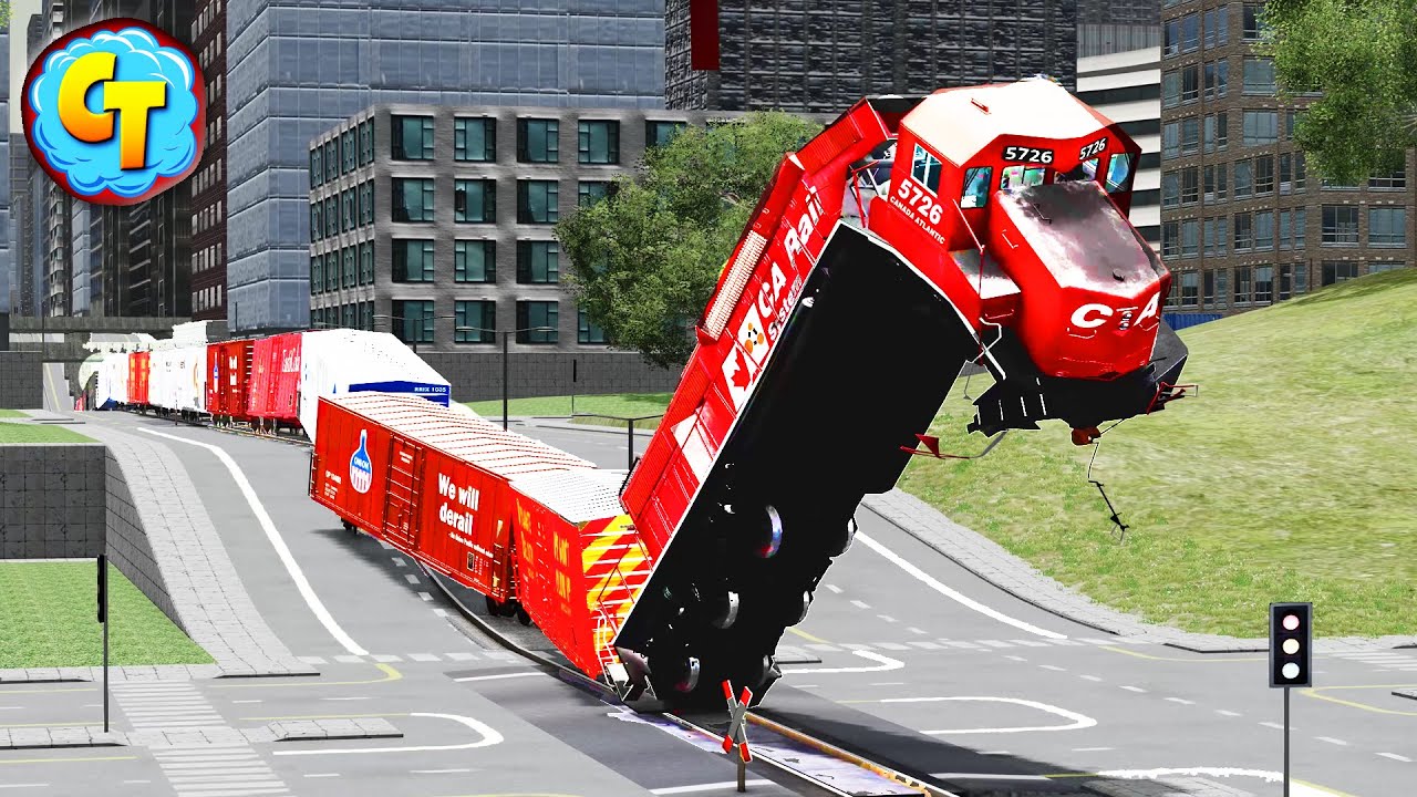 Train Accidents Derailments vs Stupid Drivers (Special Video) ✅ BeamNG DRIVE