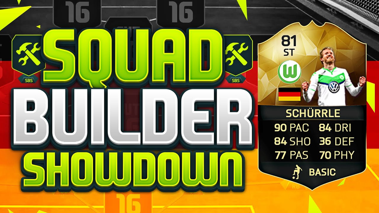 FIFA 16 SQUAD BUILDER SHOWDOWN!!! STRIKER INFORM SCHURRLE!!!! The Best Striker On Fifa 16!?!