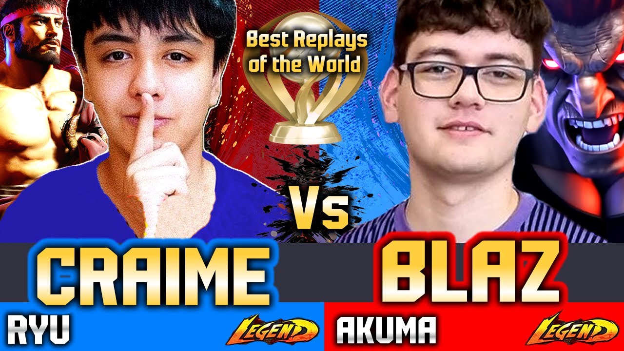 🔥 SF6 (BLAZ vs Craime) 🔥 Ryu vs Akuma ▰ Street Fighter 6 Gameplay High Level
