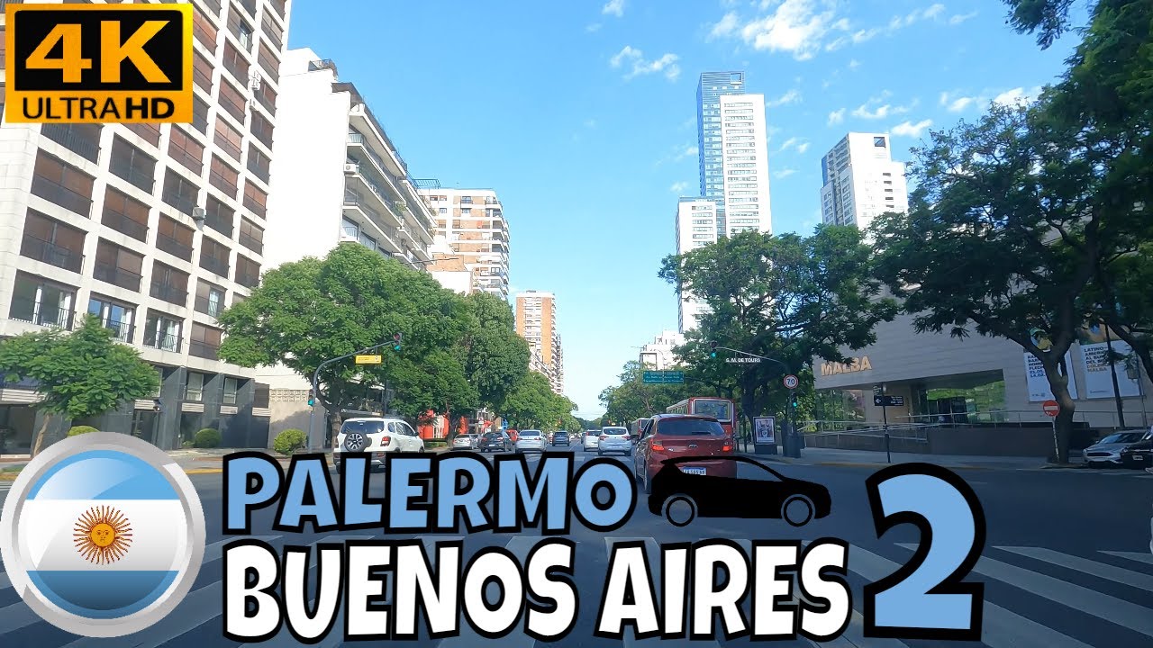 Driving in Buenos Aires | Barrio: Palermo (Part 2) 【4K】