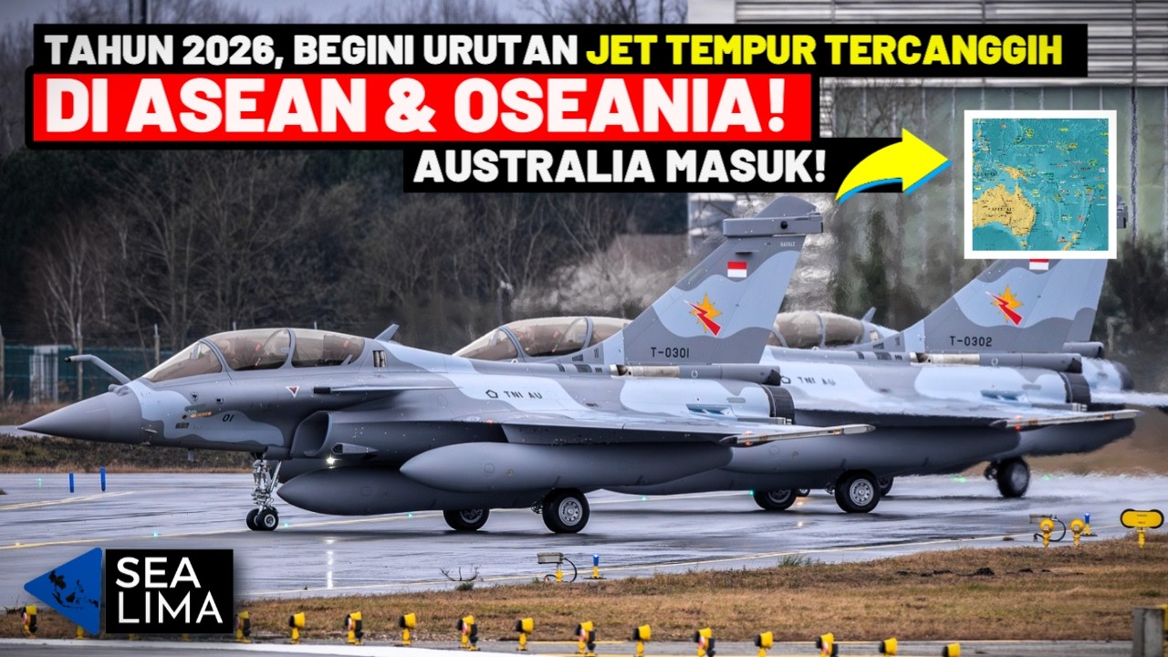 5 Pesawat TEMPUR TERCANGGIH di ASEAN & Oseania 2026
