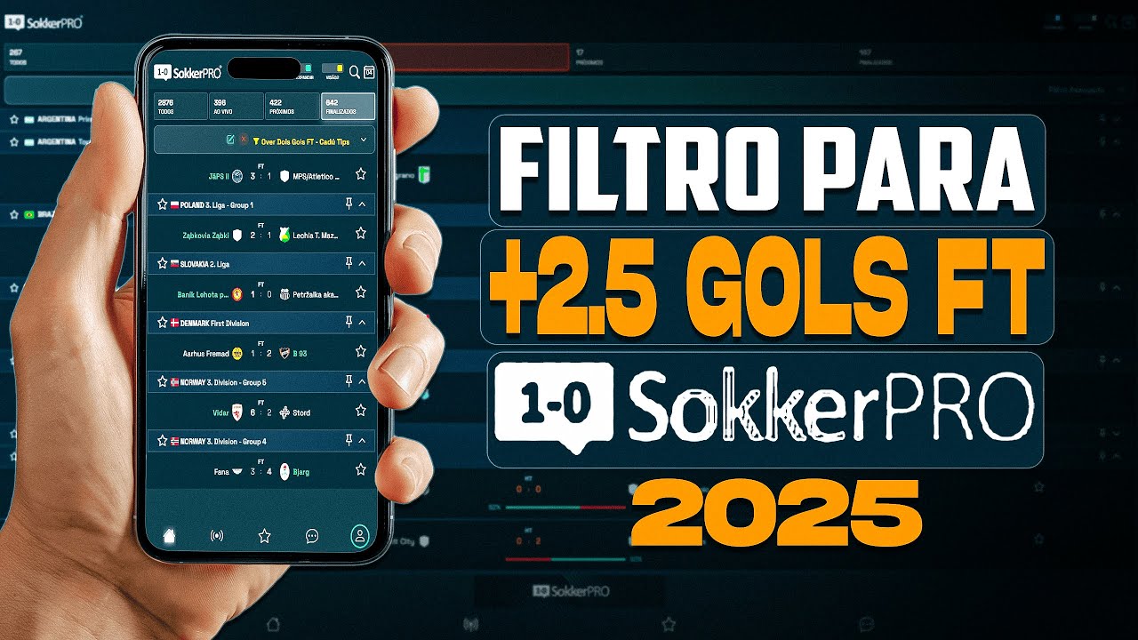 CRIANDO FILTRO PARA OVER 2.5 GOLS NA SOKKERPRO - Cadú Tips