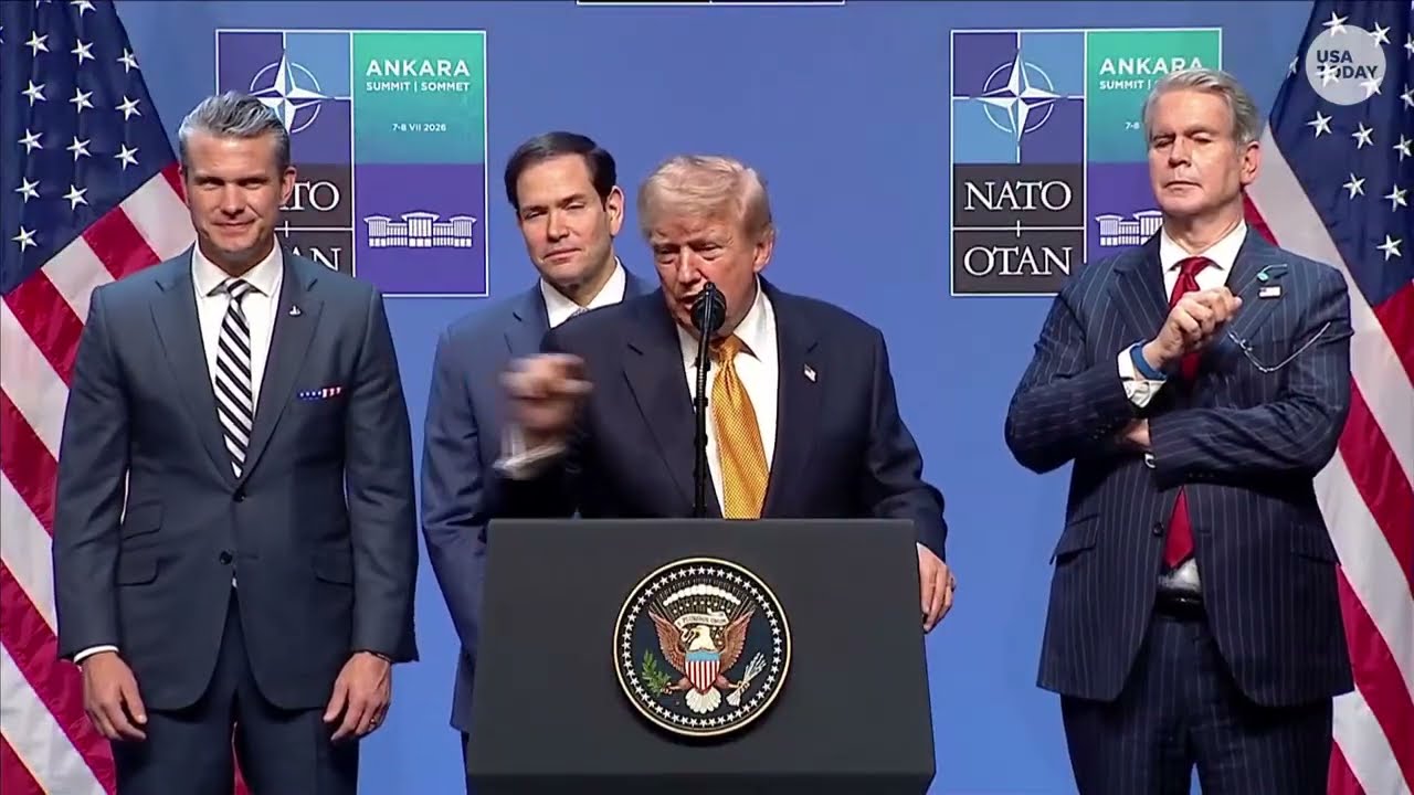 Дональд Трамп на пресс-конференции НАТО заявил, что он &laquo;номер один в списке целей Ирана&raquo;