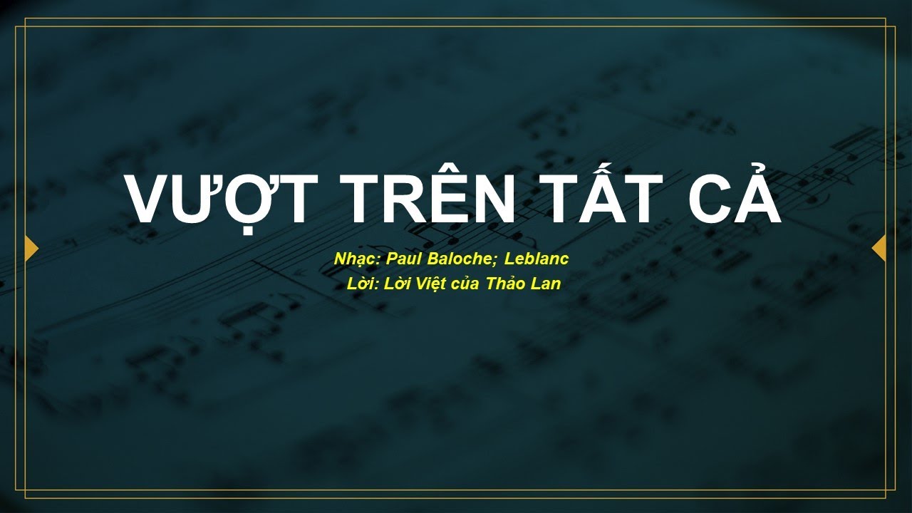 BEAT - Vượt Trên Tất Cả - Tôn Vinh Chúa Hằng Hữu 82 - Karaoke Tin Lành
