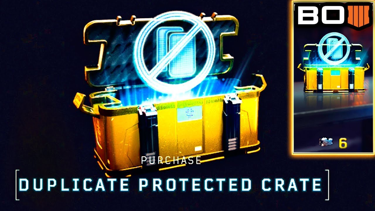 DUPLICATE PROTECTED RESERVE CRATES Added to Black Ops 4!