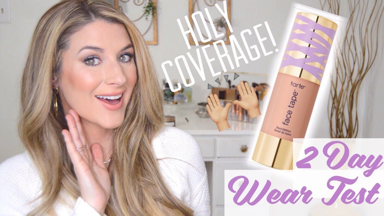 TARTE FACE TAPE FOUNDATION REVIEW | FIRST IMPRESSION WITH 2 DAY WEAR TEST