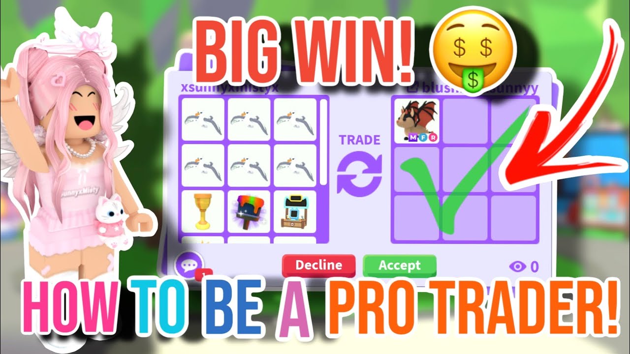 How To Become A PRO TRADER In Adopt Me! *How To Get RICH FAST!!* 🤑 💰