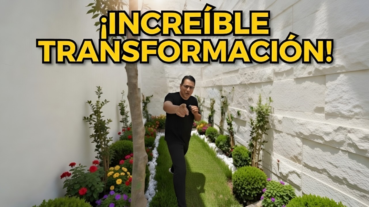 Mira como quedó el jardín