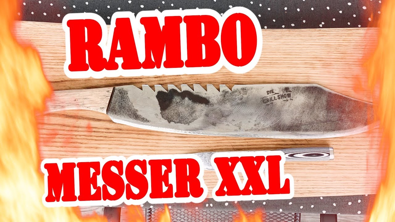RAMBO 5 MESSER XXL selber bauen!!! - Anleitung - Die Grillshow Special