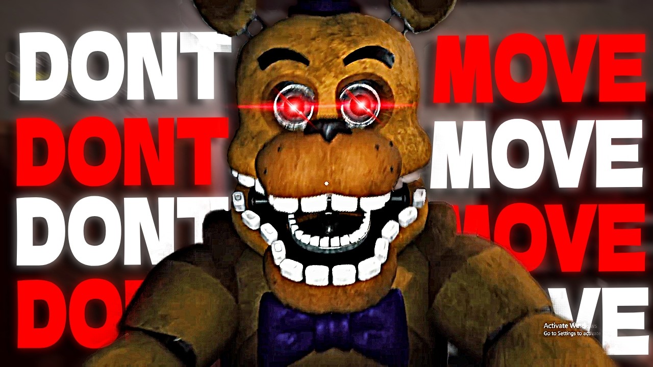 FNAF BUT IF THE ANIMATRONICS SEE YOU MOVE YOU DIE