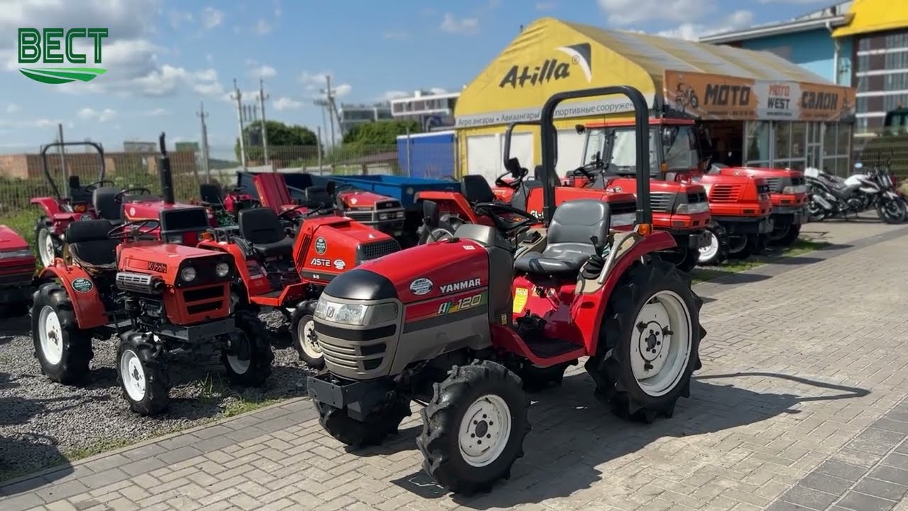 Майже новенький YANMAR AF120, 2к плуг аж бігом... Відеоогляд від ВЕСТ