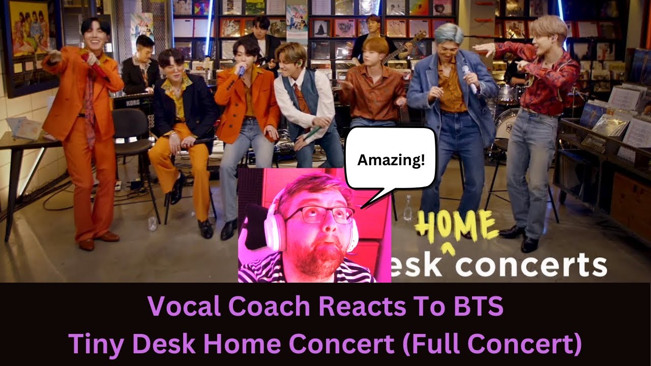 Это было невероятно! — BTS — Tiny Desk (Полный концерт) — Реакция преподавателя вокала