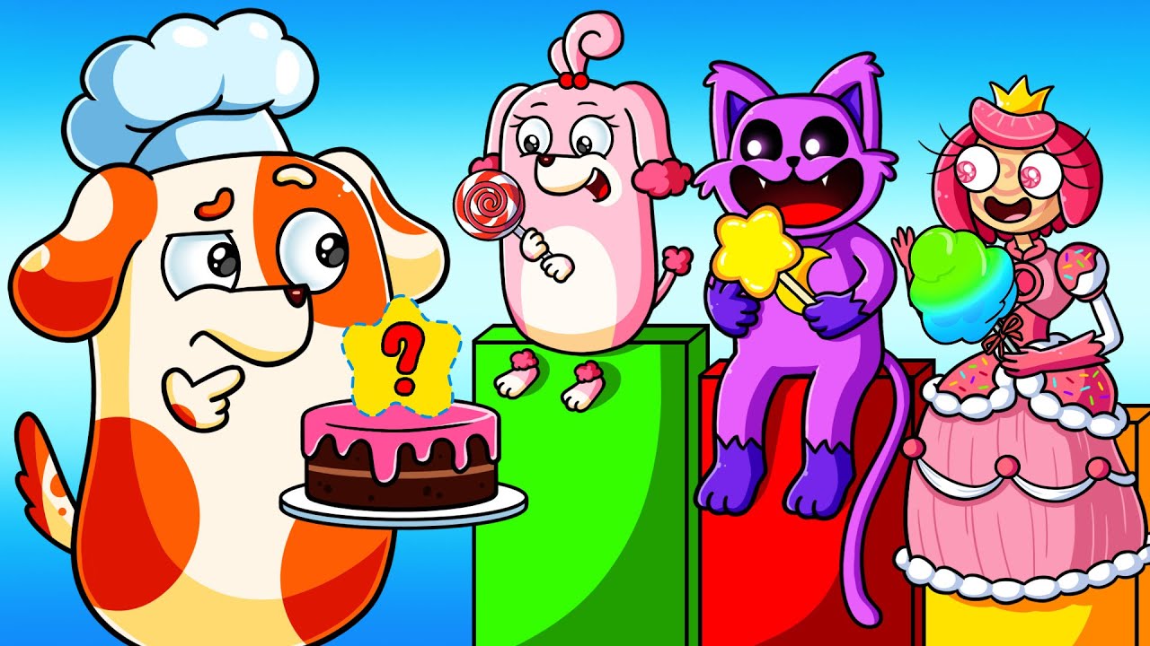 New Animation: CATNAP or CANDY PRINCESS?! Who Will Get Sweet Cake? | Doo Patroo Cartoon