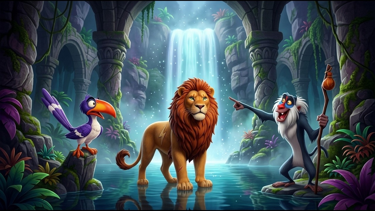 The Lion King: The SECRET WATERFALL Behind The Stone Forest! 🌊 | The Lion King Animation