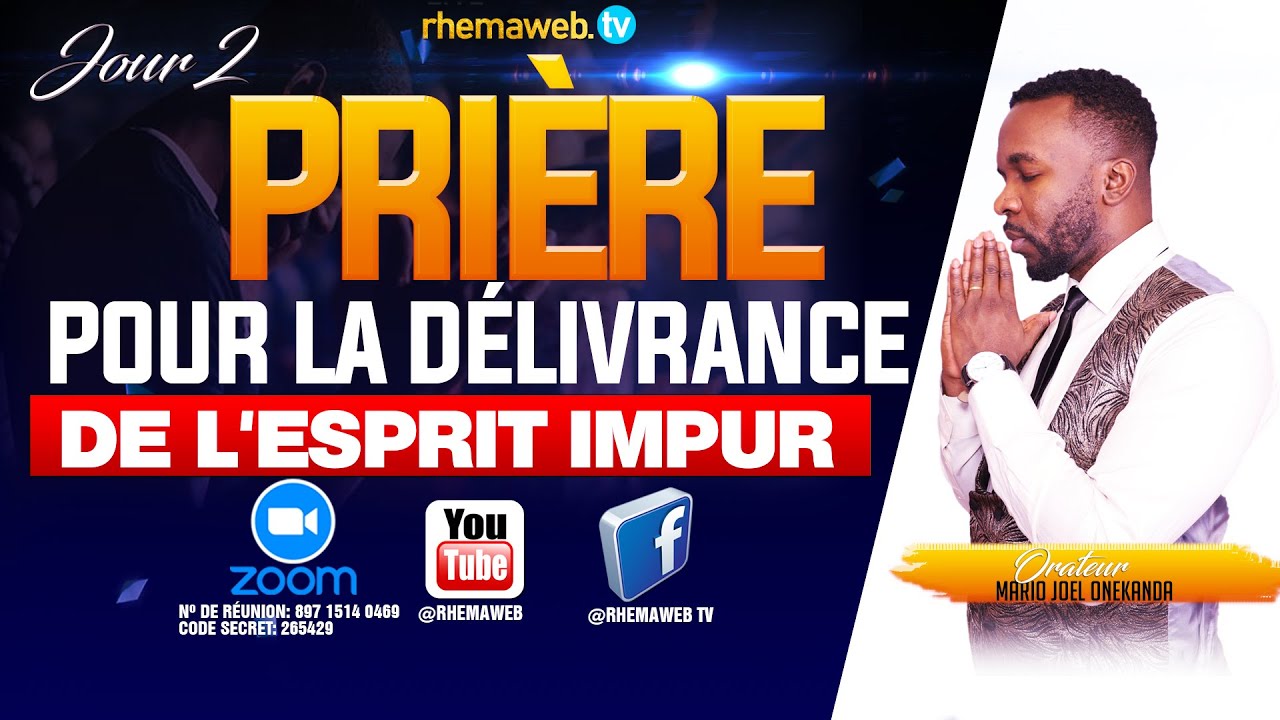 Prìère pour la délivrance de l'esprit impur
