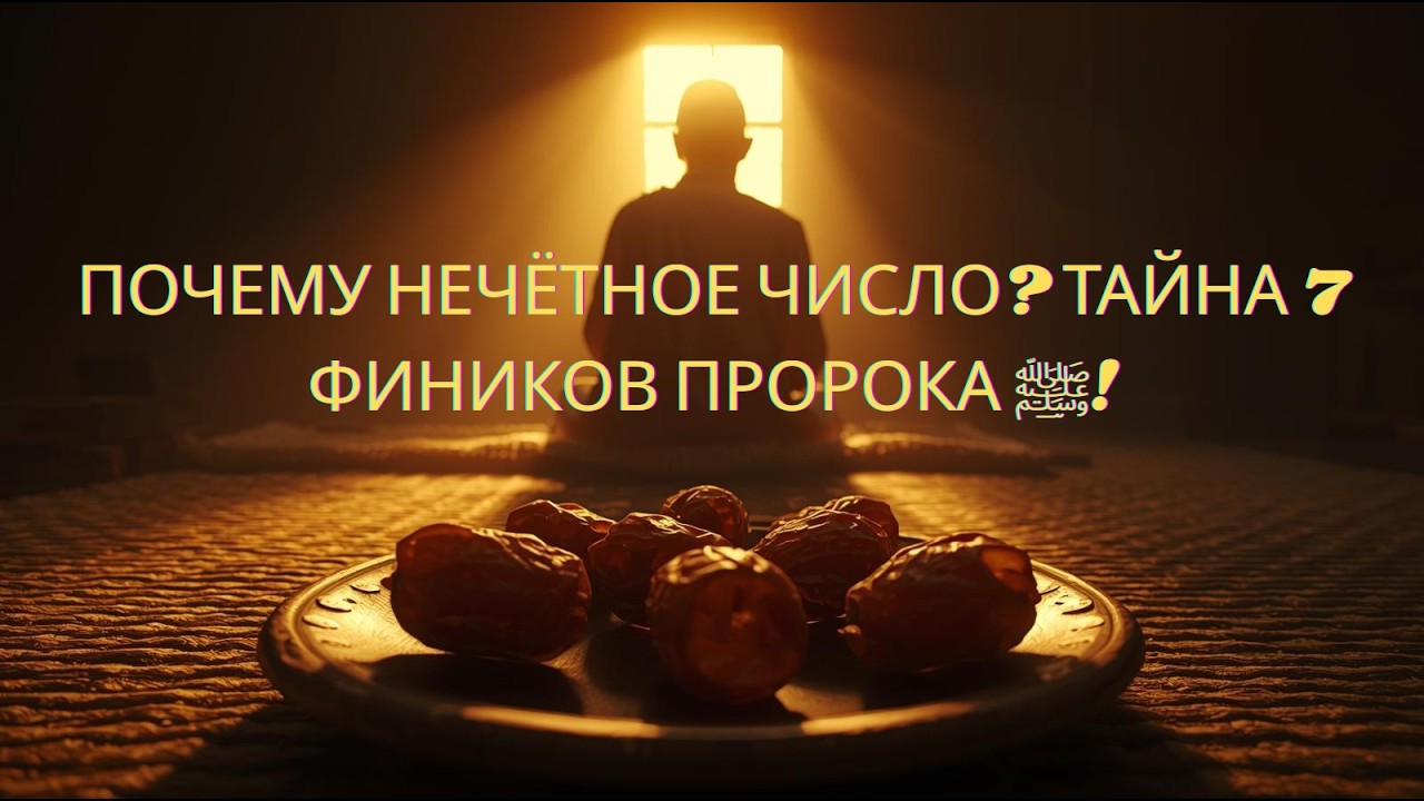 Вы Должны Это Знать! Вот Почему Пророк ﷺ Ел Финики Нечётным Количеством