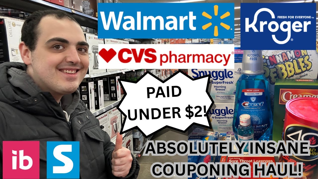 PAID LESS THAN $2 FOR EVERYTHING! ~ ABSOLUTELY INSANE IBOTTA COUPONING HAUL ~ WALMART / CVS / KROGER