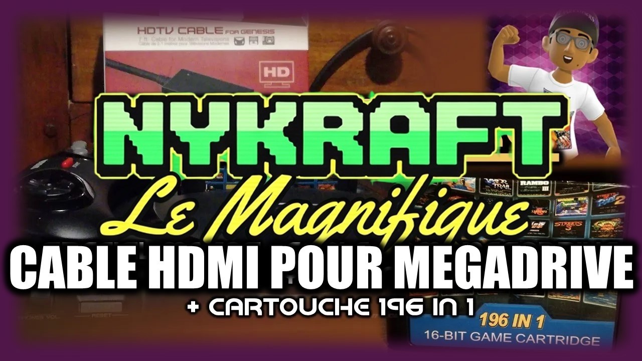 EN MODE RETRO : Spécial Matos ! Retour sur le câble HDMI Hyperkin pour Megadrive + Cartouche 196in1!