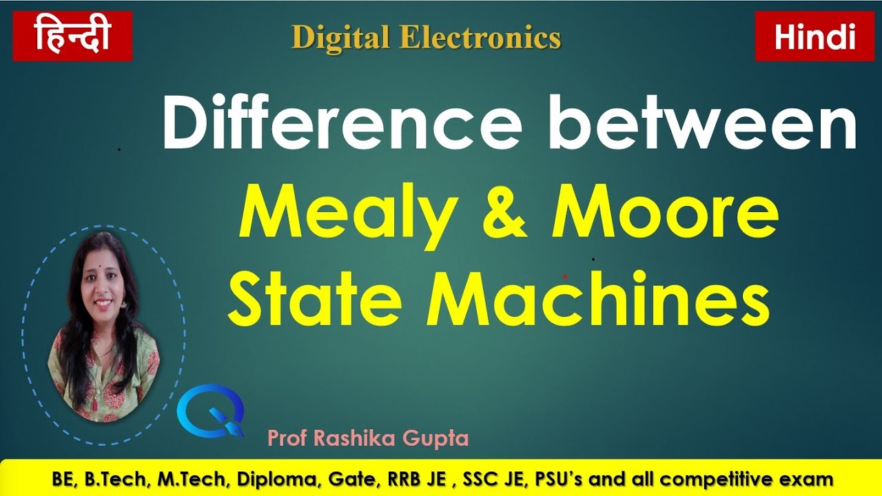 Difference Between a Mealy and Moore Machine (Hindi)