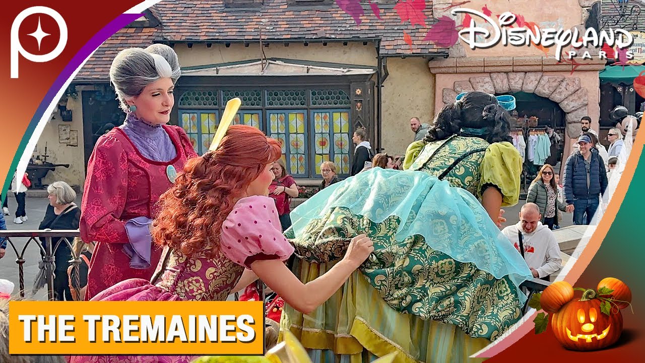🎃 The Tremaines during Halloween 2025 at Disneyland Paris | Lady Tremaine, Anastasia & Drizella
