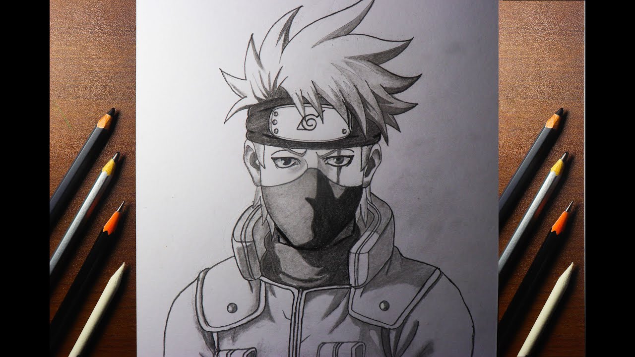 Kakashi Hatake drawing/ Easy Anime Drawing/ How to Draw Kakashi / Easy naruto Sketch/ Naruto Easy