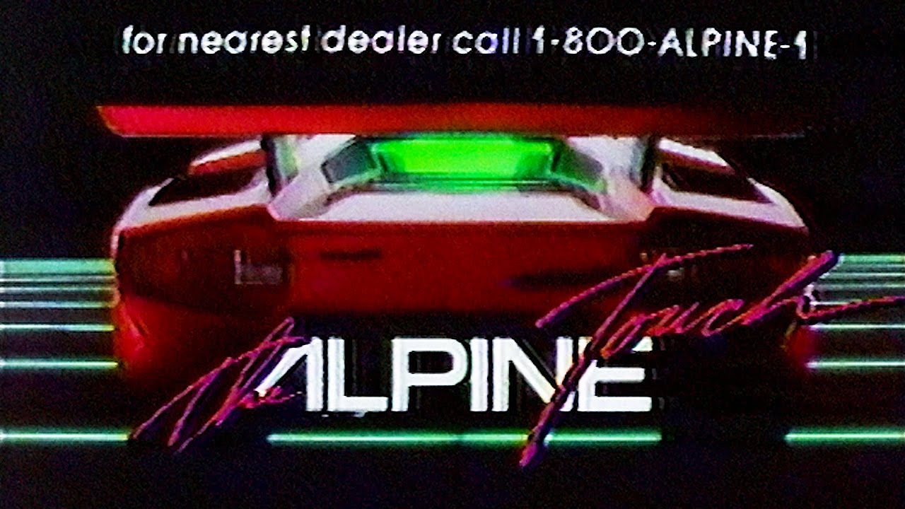 1983 Alpine Car Stereo ft a Lamborghini Countach