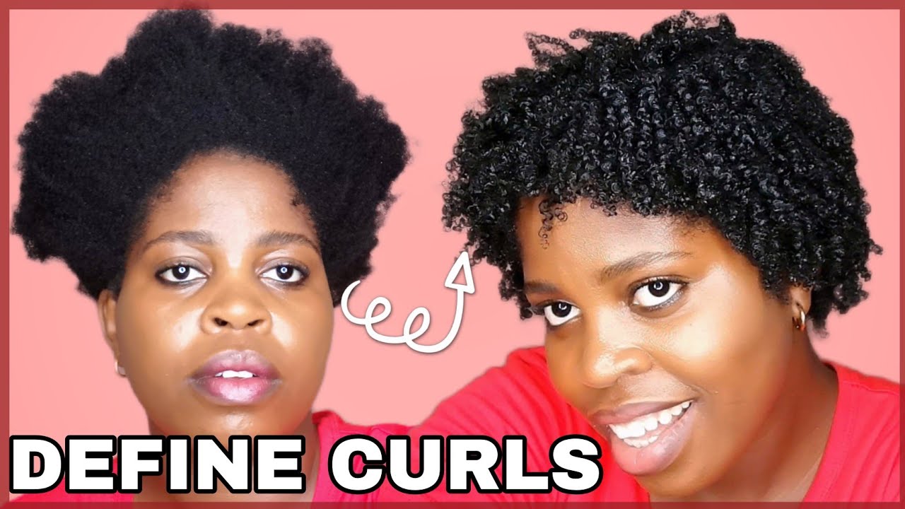 HOW TO DEFINE CURLS IN short NATURAL HAIR 4C WITH ECO STYLING GEL | HOW CURL TWA NATURAL HAIR | BB