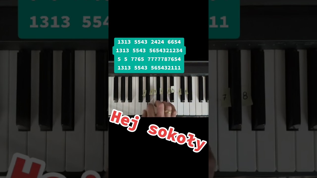 Jak zagrać na pianinie Hej sokoły - Polska biesiada 