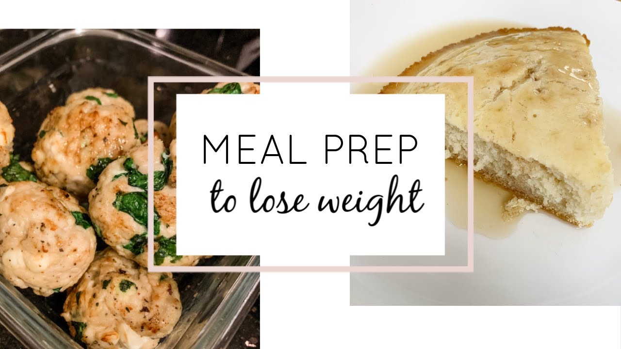 MEAL PREP TO LOSE WEIGHT SPINACH FETA MEATBALLS & PANCAKE BAKE