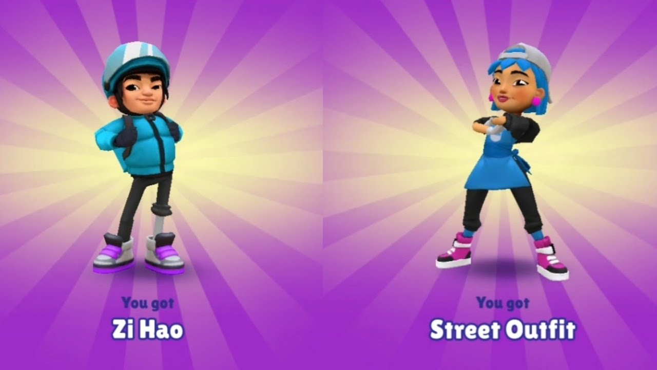 Unlocking Zi Hao & Maeko Street Outfit Subway Surfers Shenzhen