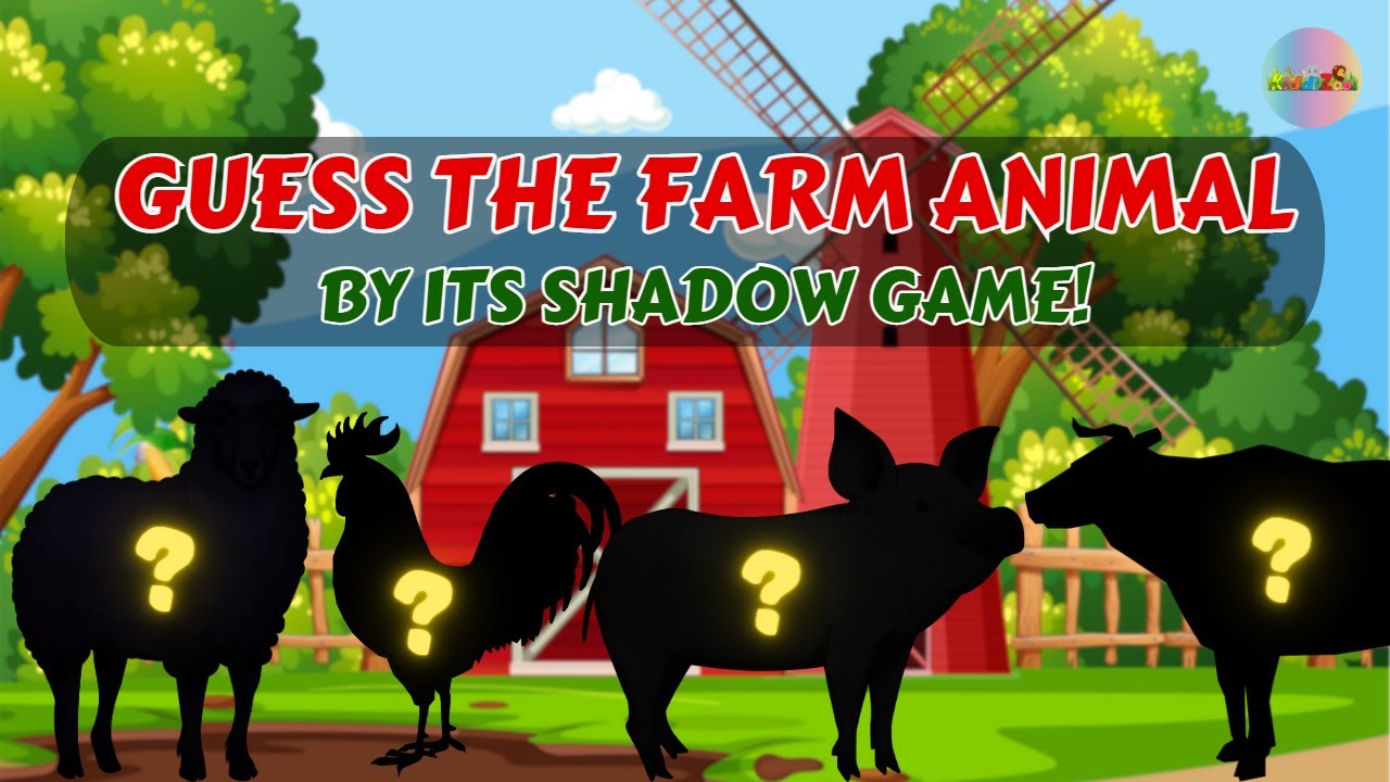 Guess the Farm Animals: Shadow Games for Kids #quiz #farmanimals #kidsvideo