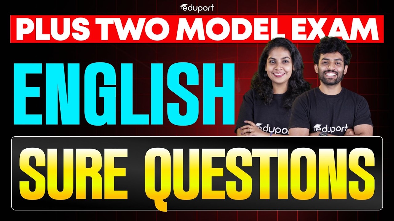Plus Two English | Model Exam Sure Questions | Eduport Plus Two