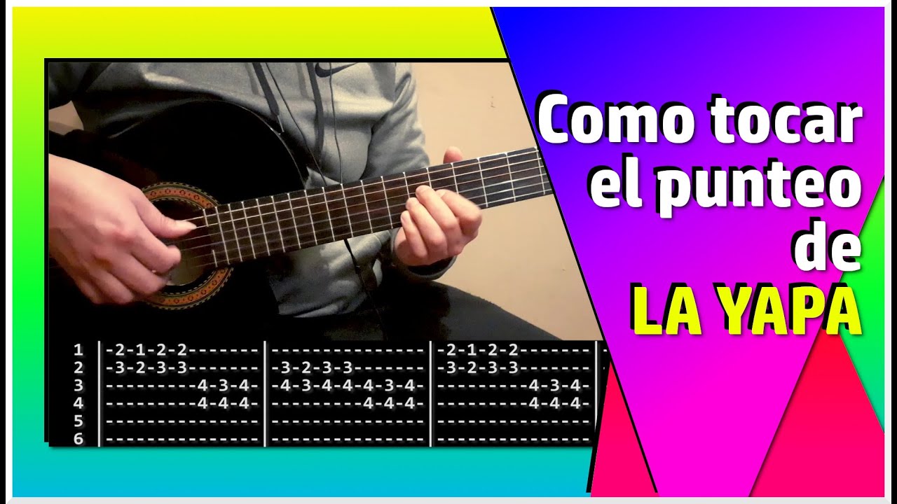 LA YAPA - Como tocar el punteo: Tutorial y tablatura
