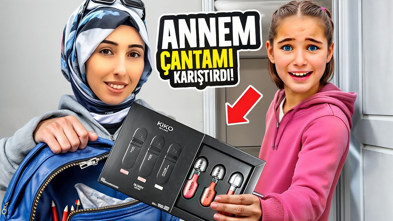 ELİF OKUL ÇANTANDA NELER VAR ‼️ ANNEMDEN GİZLİ ÇANTAMA NE KOYDUM ?! 