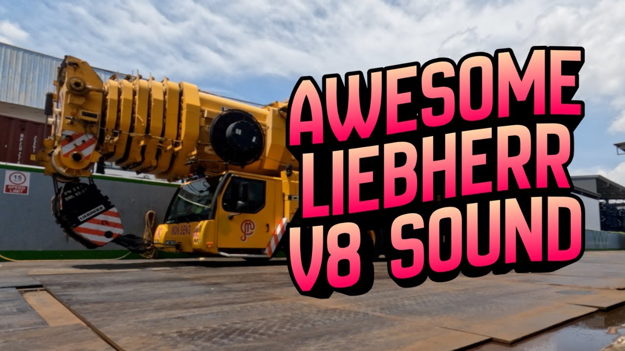 Starting a Large LIEBHERR LTM1500 - 8.1 ASMR Sound w/ DJI Mic Mini!