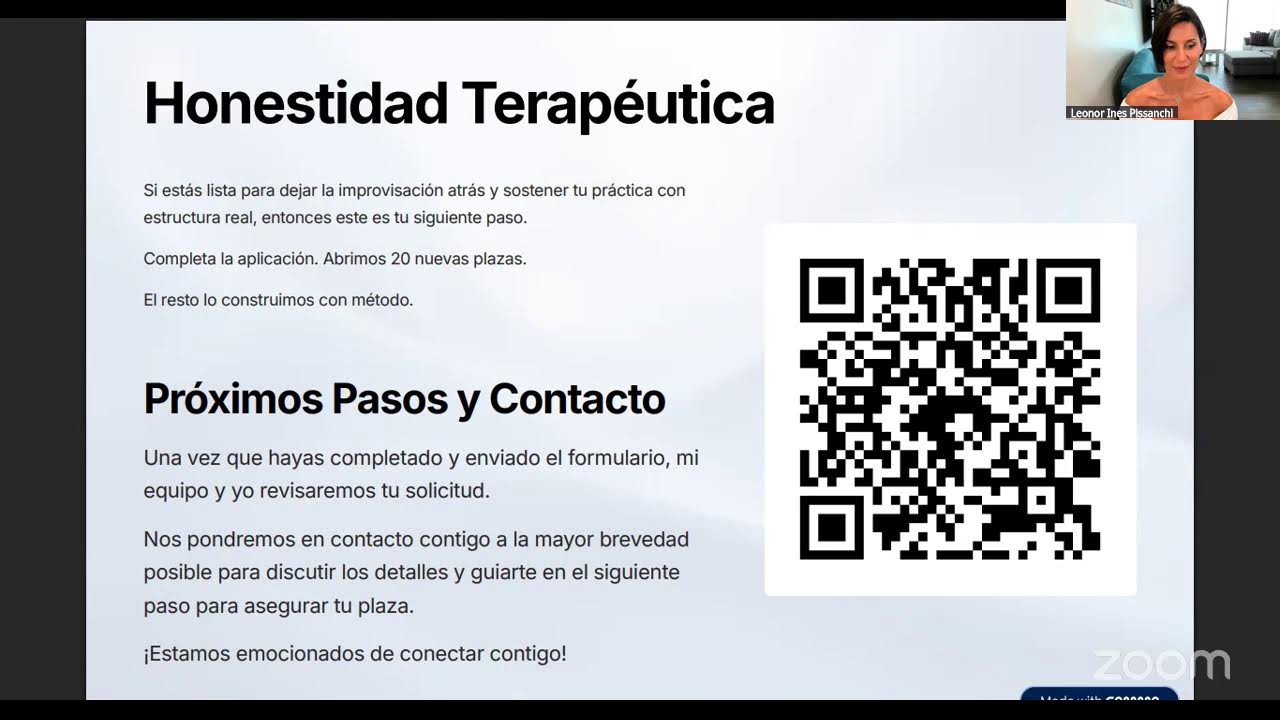 Masterclass HONESTIDAD TERAPEUTICA