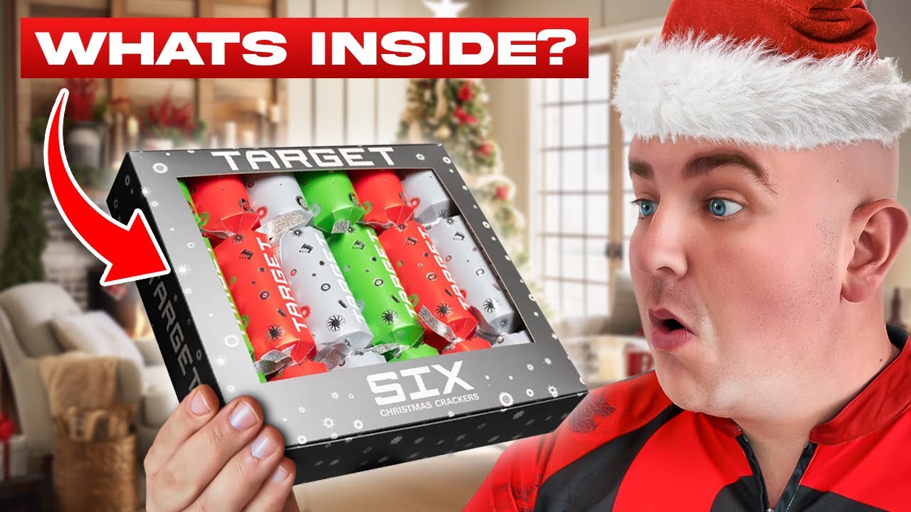 Открытие рождественских хлопушек Target Darts